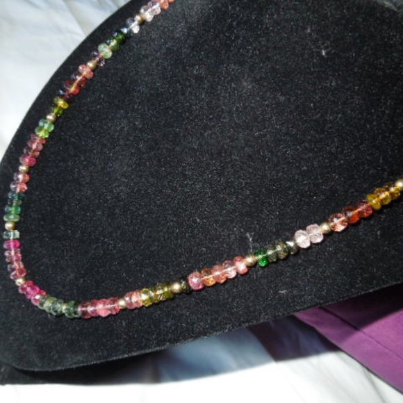 NWOT 14K Gold & Tourmaline Necklace - Picture 11 of 11